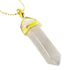 Grey Agate Gemstone Pendant Necklace